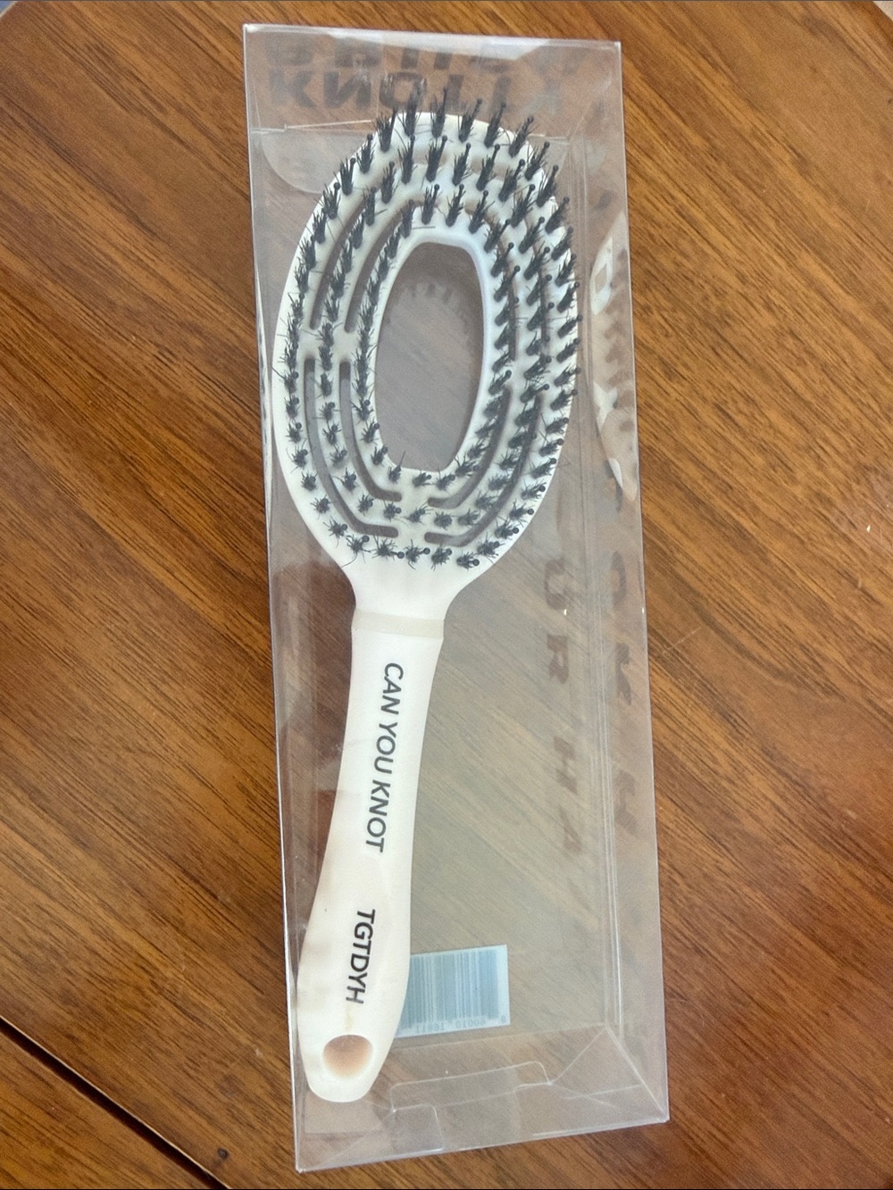 White Oval Vent Hair Brush - CAN YOU KNOT That Girl That Did Your Hair